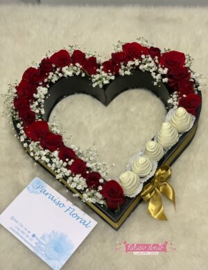 Aro Corazon Rosas Y Fresas