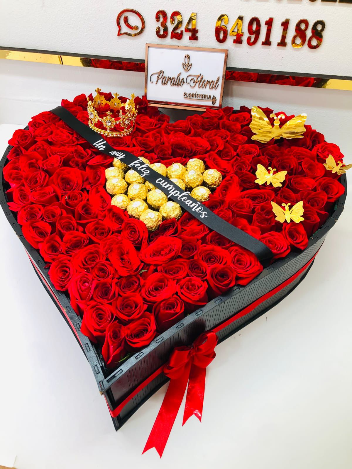 Arreglo corazón súper gigante