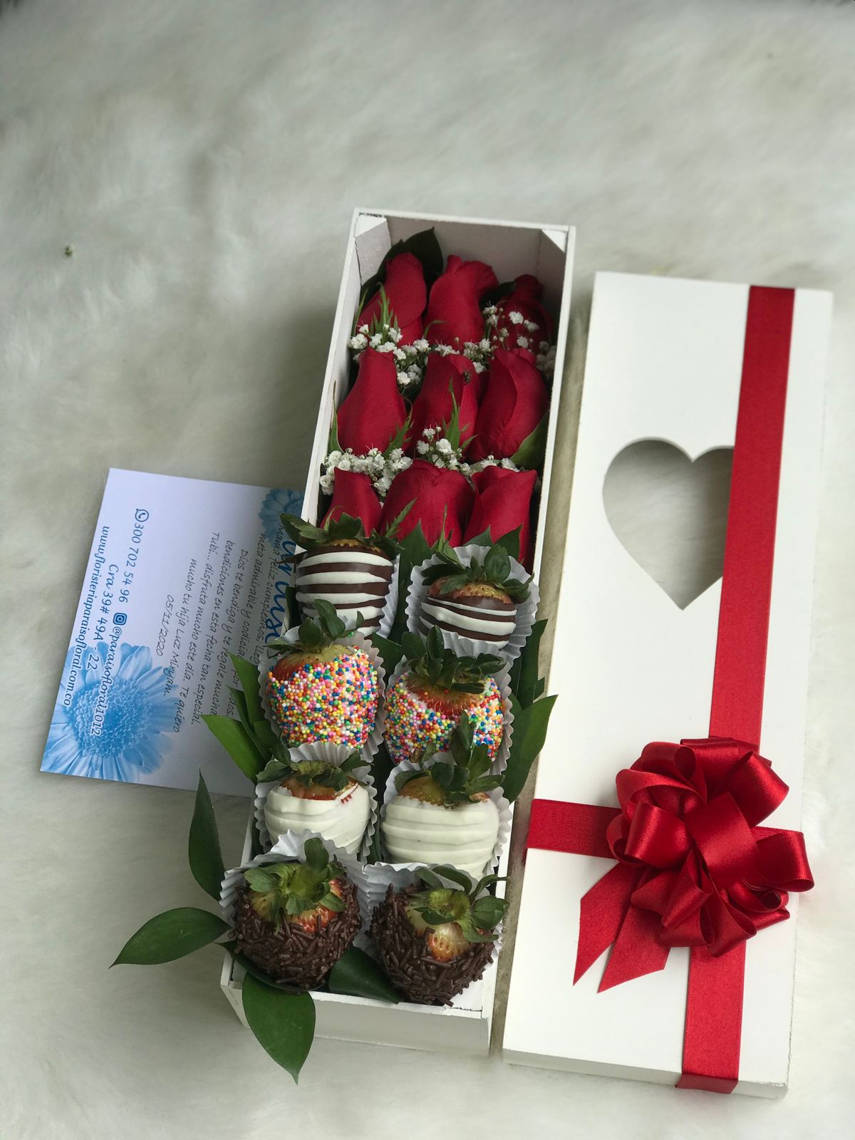 caja con 8 fresas
